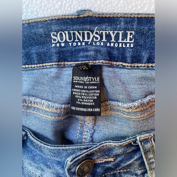 SoundStyle Hope High Rise Straight Jeans – Distressed Medium Wash Sz 10 - Picture 6 of 11